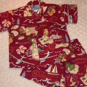 Boy 18 month Hawaiian Shirt and Short Set NWT